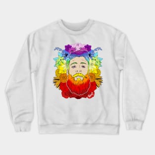 Bearded Floral Pride Crewneck Sweatshirt